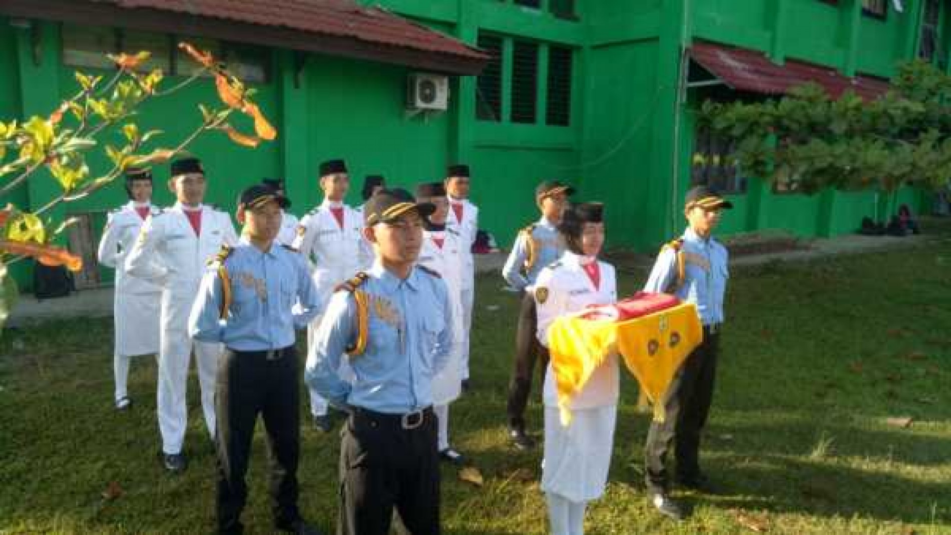 Upacara 17 Agustus 2016 di SMA Negeri 3 Banjarbaru