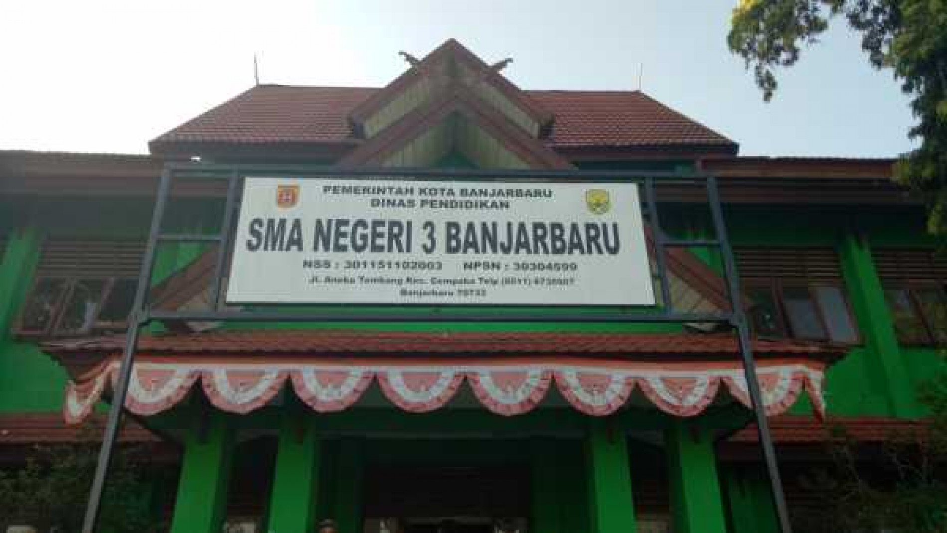 Upacara 17 Agustus 2016 di SMA Negeri 3 Banjarbaru