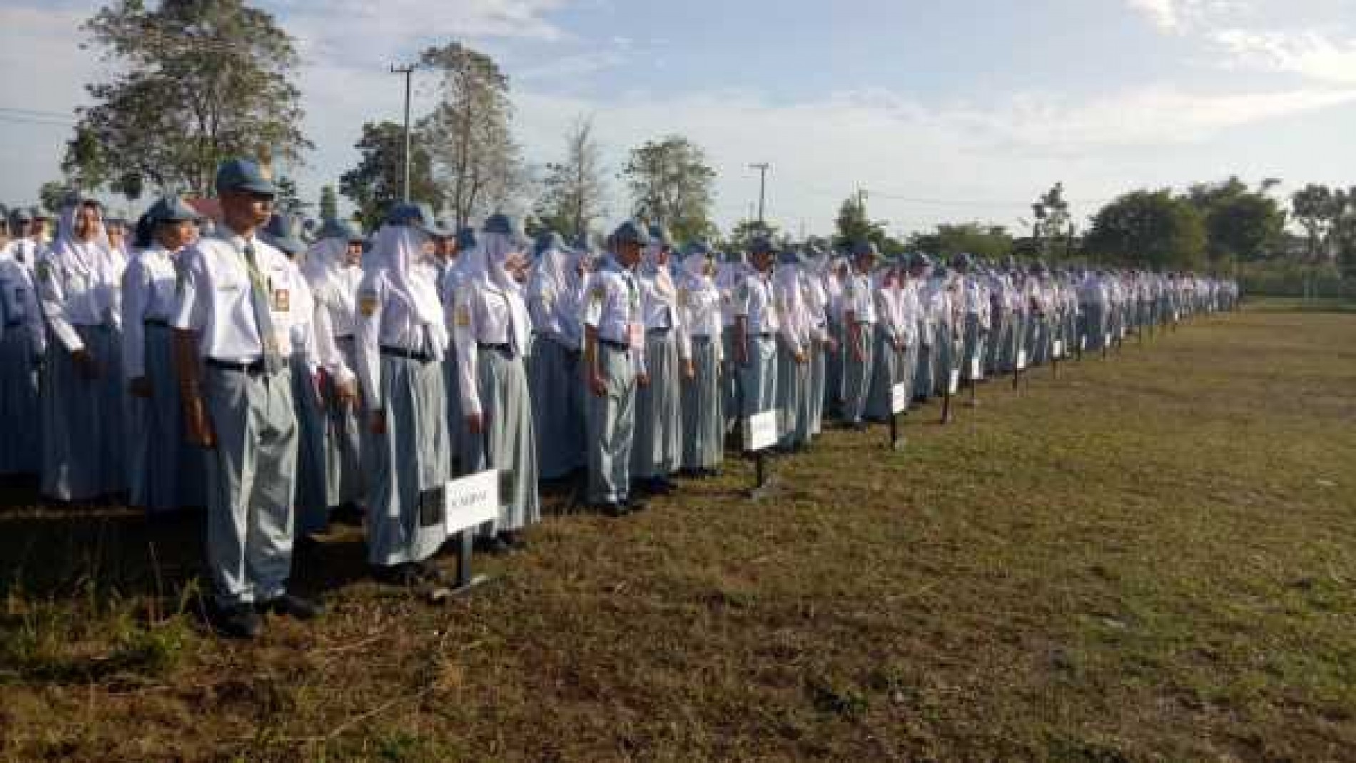 Upacara 17 Agustus 2016 di SMA Negeri 3 Banjarbaru