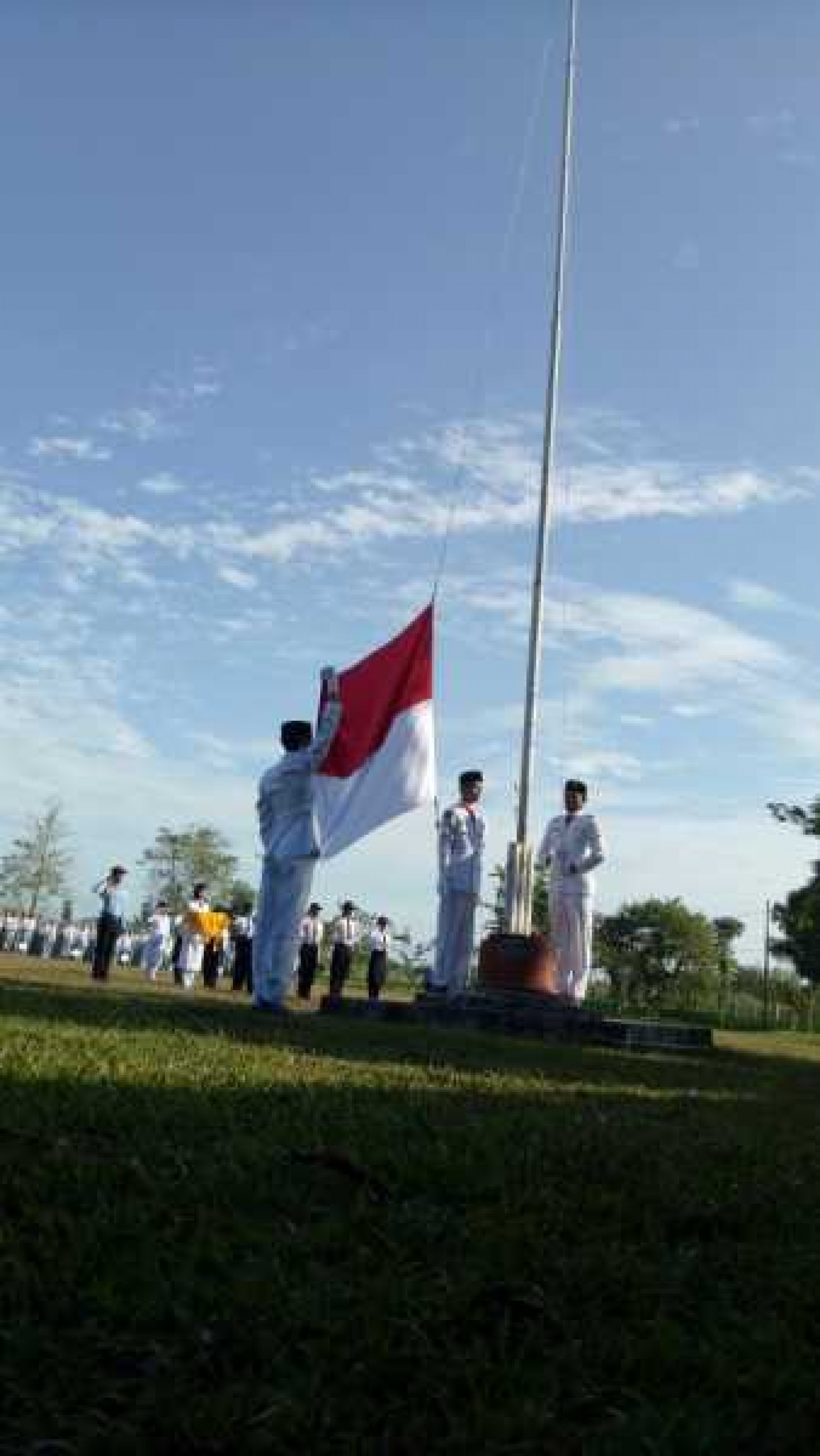 Upacara 17 Agustus 2016 di SMA Negeri 3 Banjarbaru