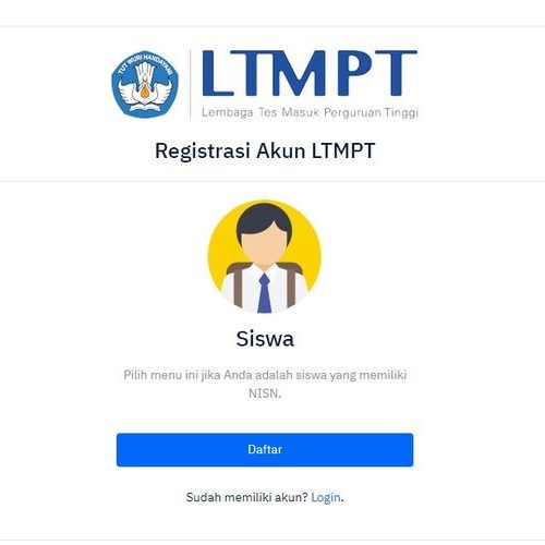 Registrasi Akun LTMPT Siswa 2022 diundur