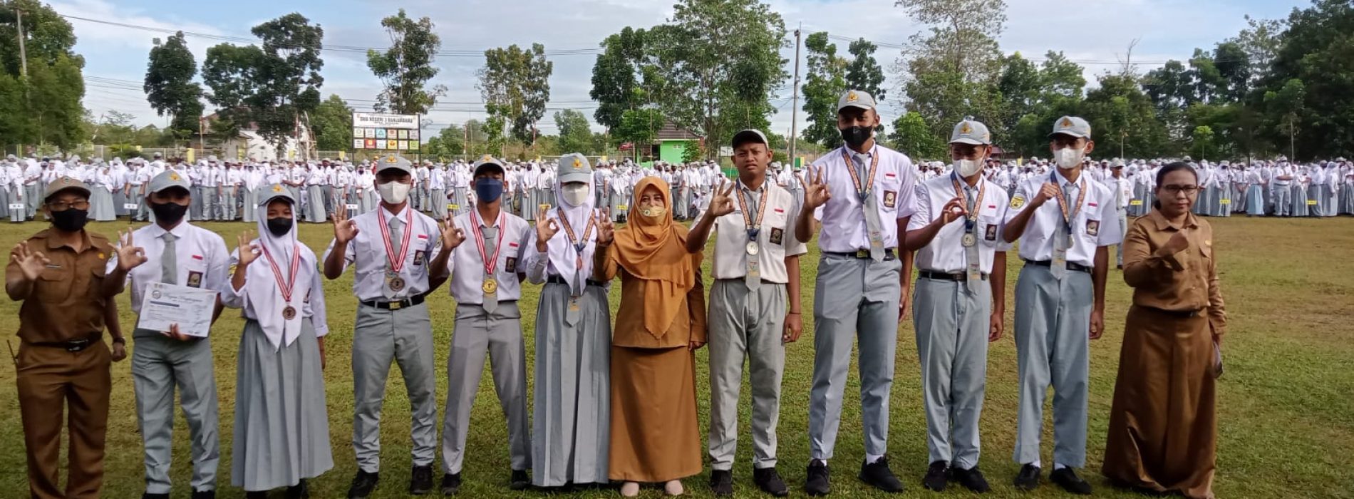 Raih Emas di Open Kejurnas Karate, SMAGA Banjarbaru Panen Prestasi