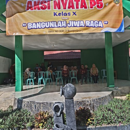 Aksi Nyata P5: Bangunlah Jiwa Raga SMAN 3 Banjarbaru