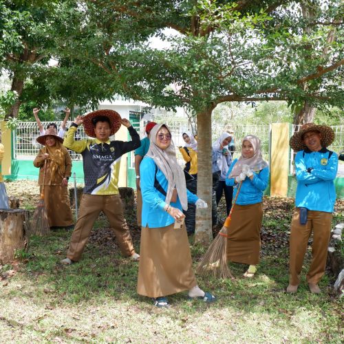“Semangat Kebersamaan, SMAN 3 Banjarbaru Gelar Senam Sehat dan Gotong Royong”